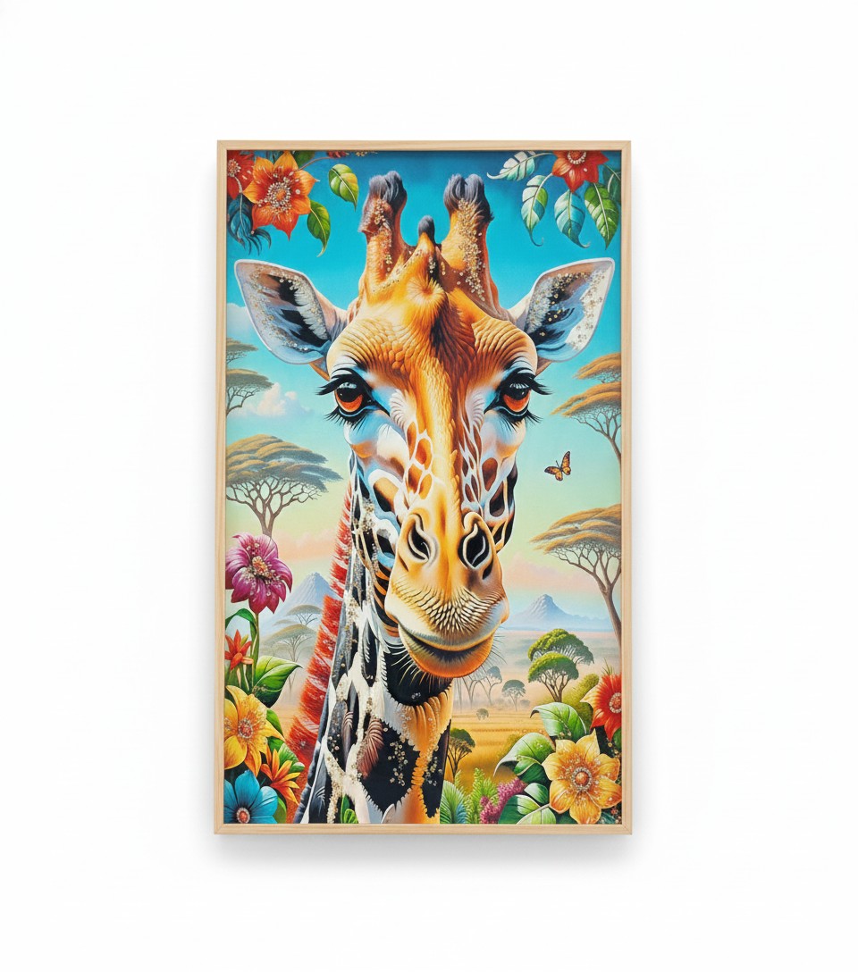 The Savannah’s Bloom - wall mounted art with LED light