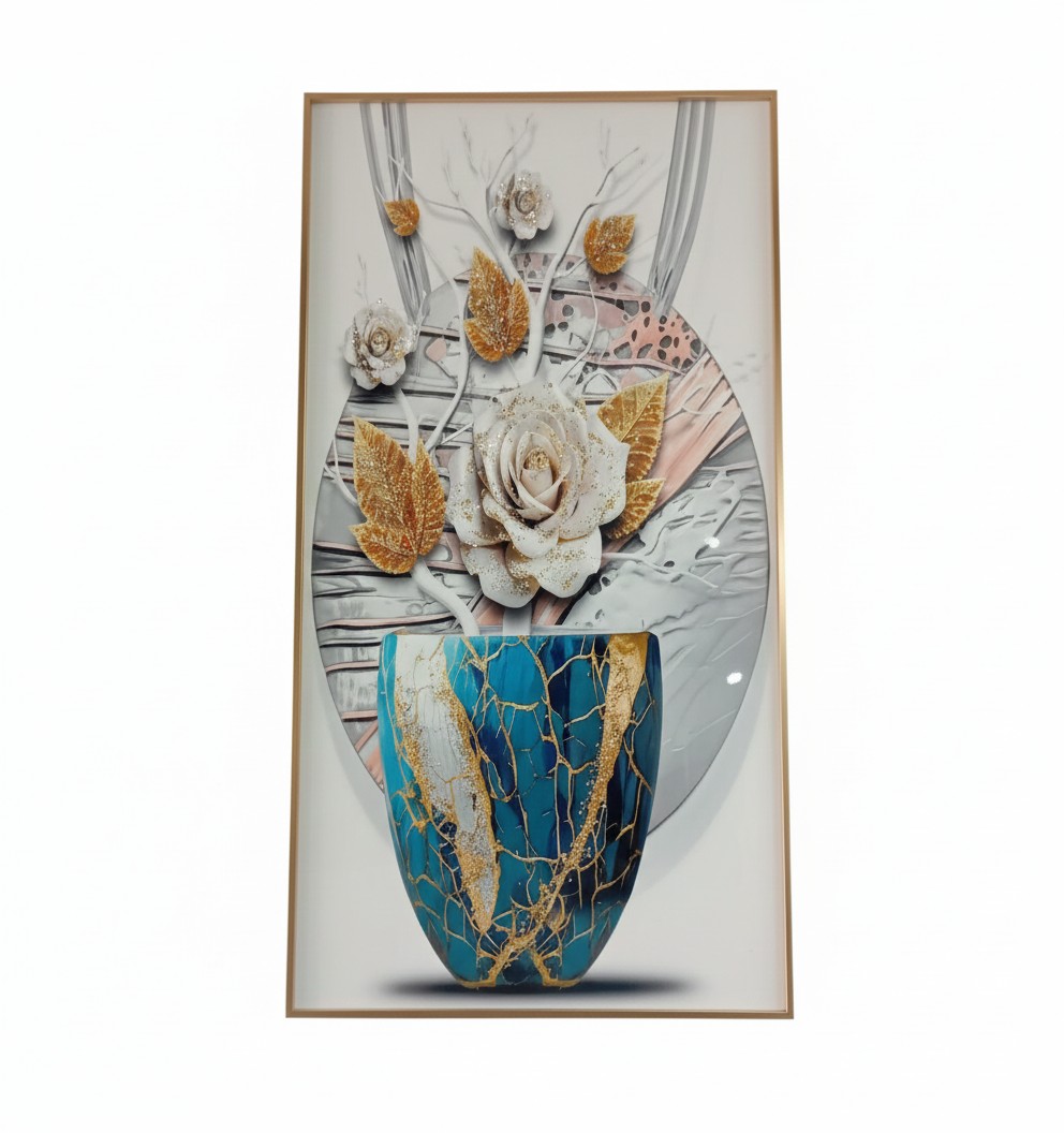 Midnight Flora - Wall mounted art with led light
