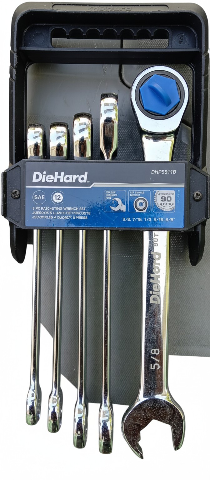 DieHard 5-Piece SAE Ratcheting Wrench Set [4MM]PART #DHP55117 [3SAE]PART #DHP55118