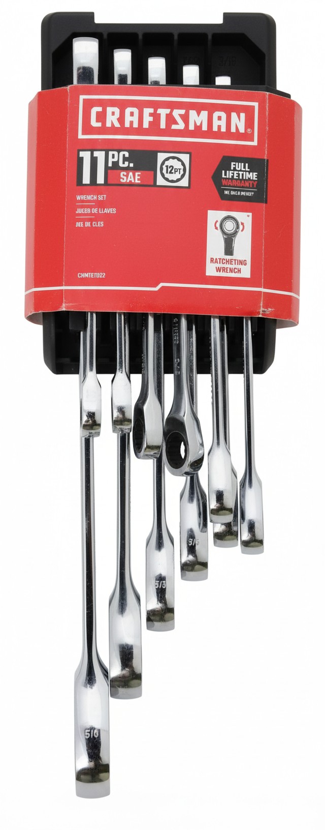 11-Piece SAE Ratcheting Combination Wrench Set by Craftsman part #CMMT87022 SAE