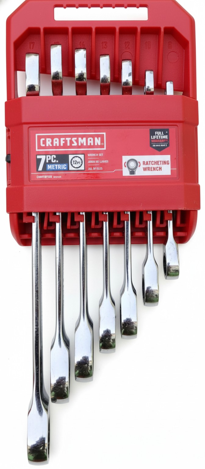 CRAFTSMAN 7-Piece Metric Ratcheting Wrench Set part #CMMT87019