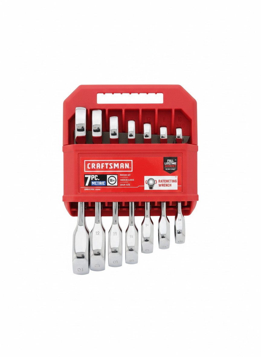 CRAFTSMAN 7-Piece Metric Ratcheting Wrench Set part#CMMT87025 [6MM]