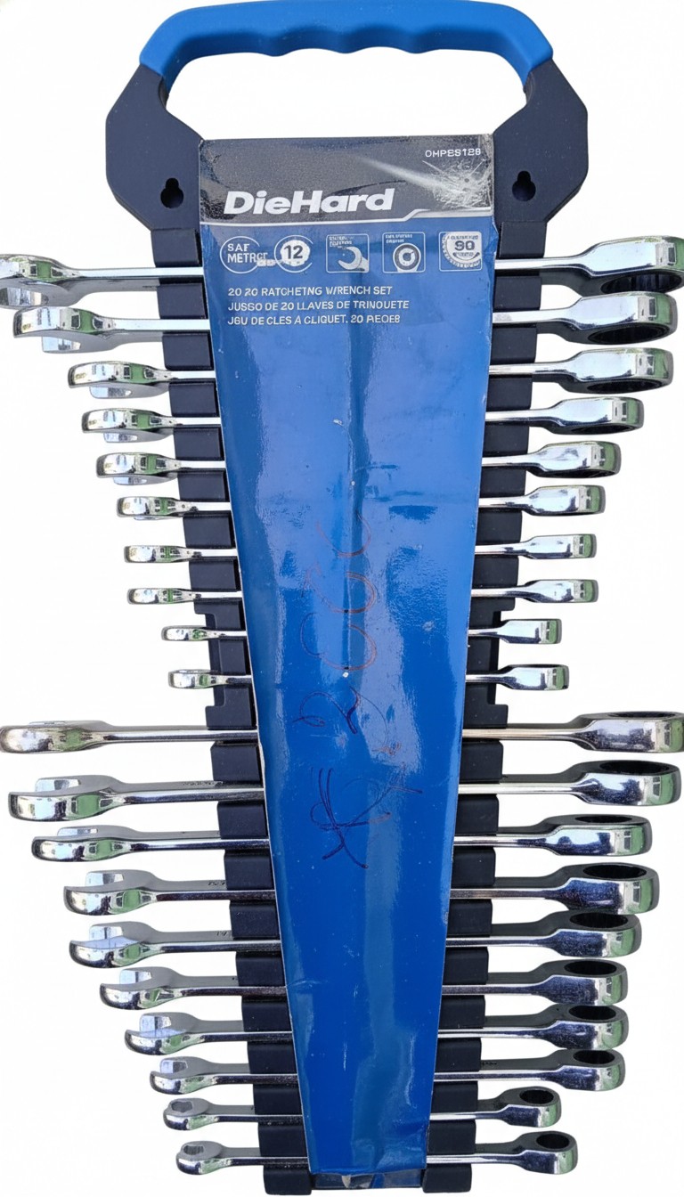 DieHard 20-Piece SAE and Metric Combination Ratcheting Wrench Set  part#DHP55129