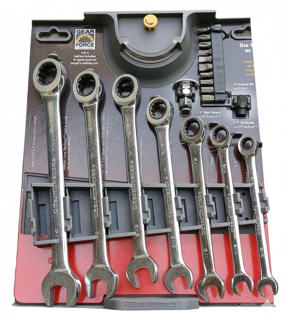 Ratcheting Combination Wrench Set