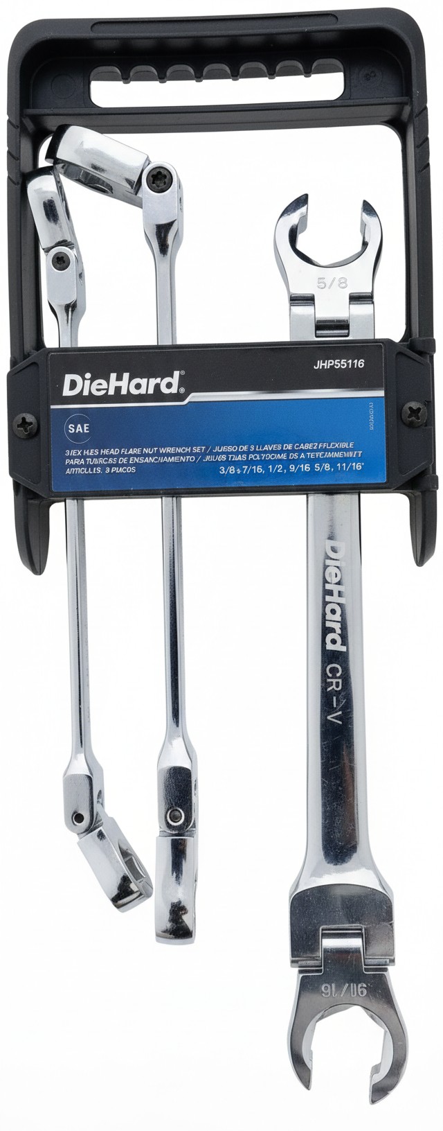 DieHard 3-Piece Flex-Head Flare Nut Wrench Set #DHP55116 [MM]