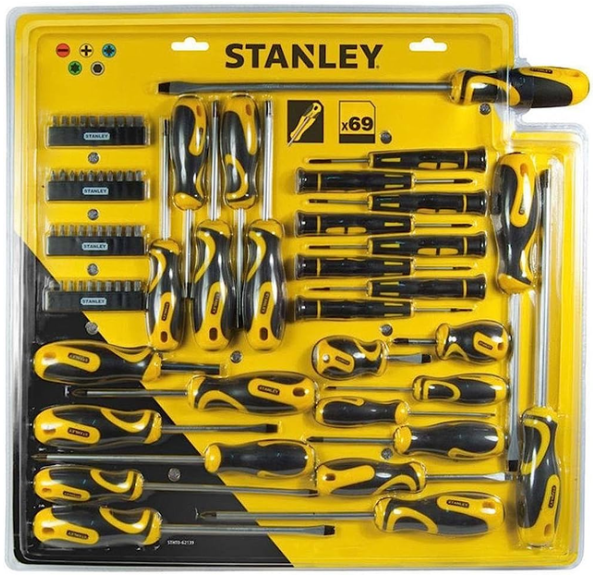 Stanley Stht0-62139 69-Piece Screwdriver And Tip Set