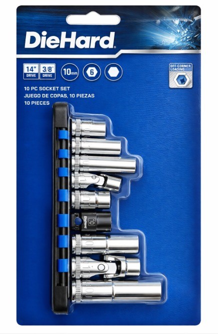 DieHard 10-Piece 10mm Socket Set part #DHP55291[MM]