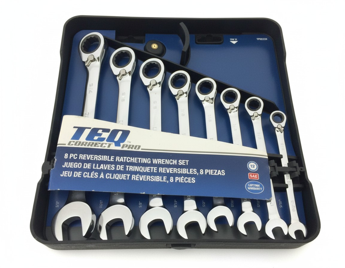 8-Piece SAE Reversible Ratcheting Wrench Set [2SAE]Part#9533N[2MMM] PART #9543N