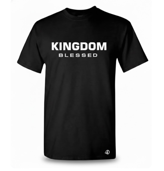 Kingdom Blessed Unisex Graphic T-Shirt – Classic Black Faith-Based Tee