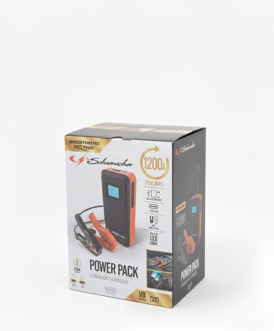 Schumacher SL1582 Lithium Ion Jump Starter and Power Pack.