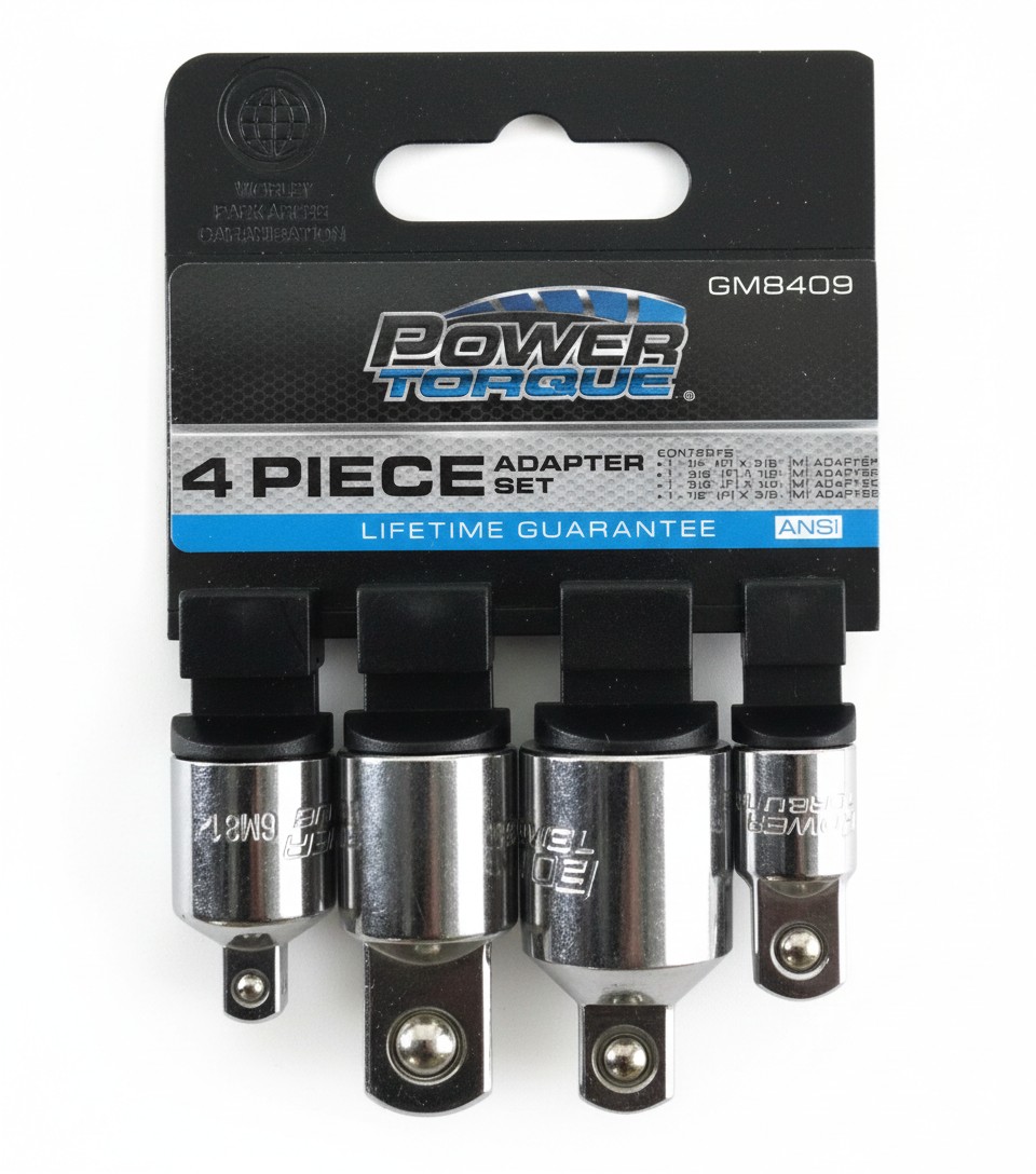 Power Torque 4-Piece Socket Adapter Set part GM8409