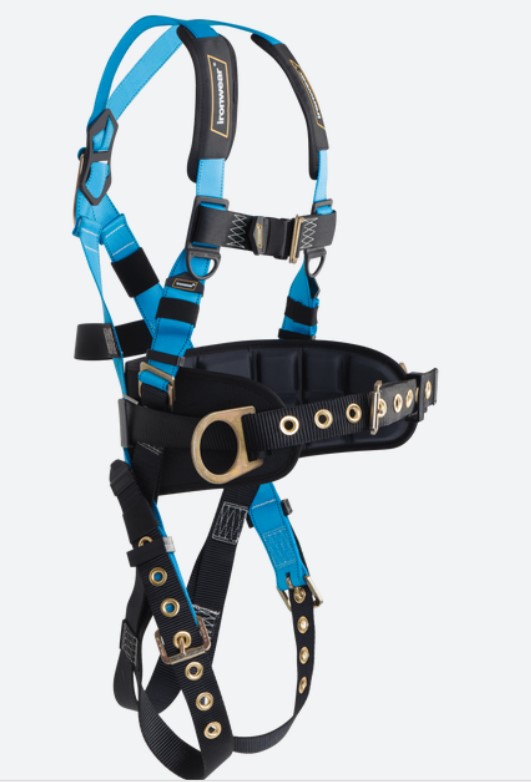 Ironwear Full Body Harness With Shoulder Pads And Adjustable Back Support Belt