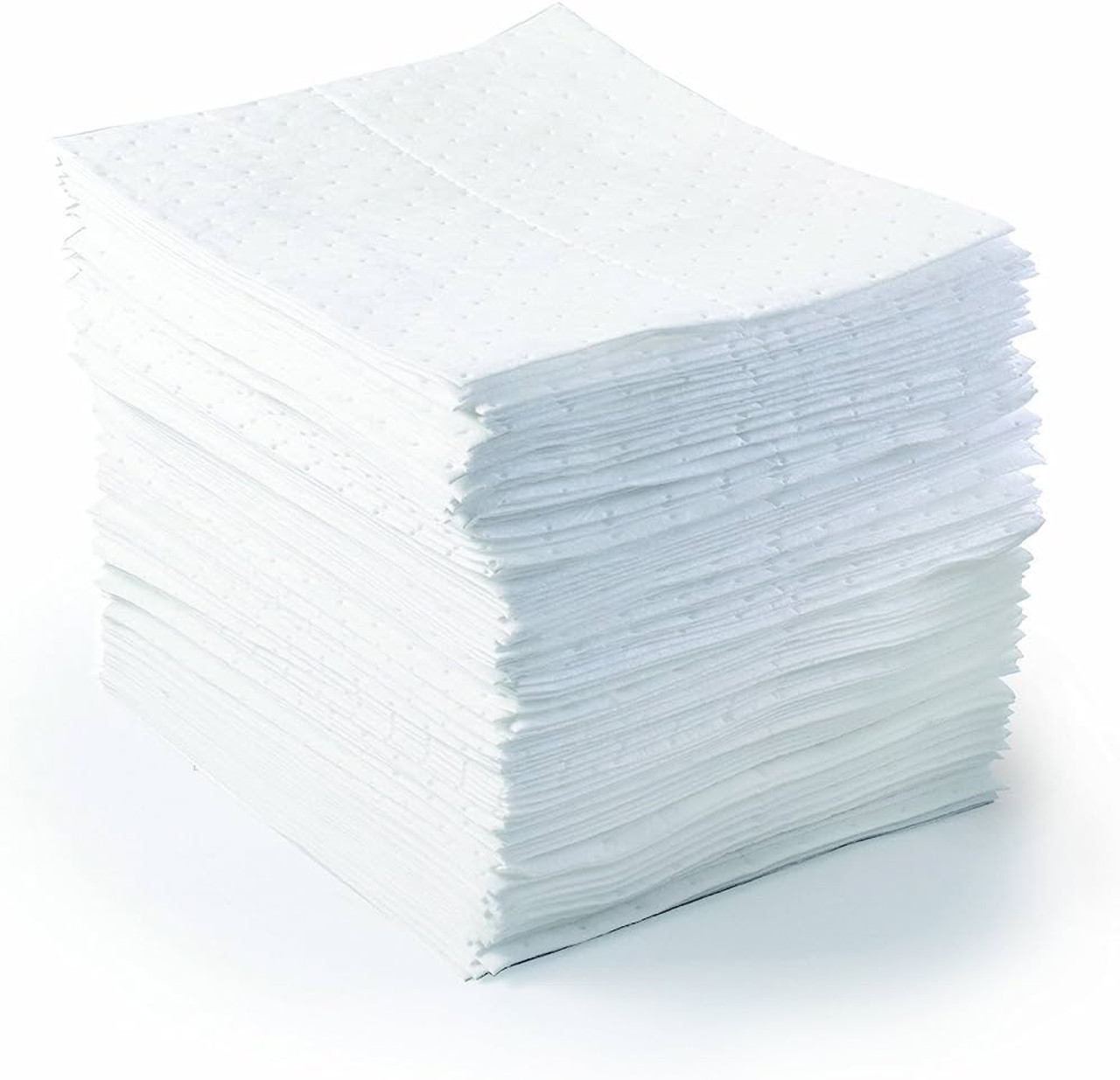 Brady Spc Basic Oil-Only Heavy Weight Absorbent Pad, White, 15" L X 17" W (100 Sheets Per Bale) ...