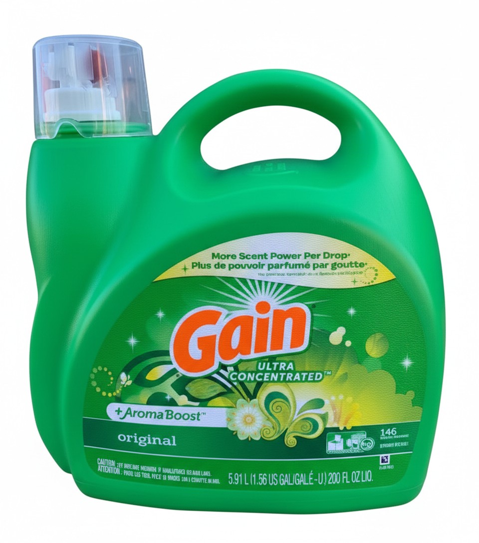 Gain Ultra Concentrated Liquid Laundry Detergent (Original Scent) with Aroma Boost