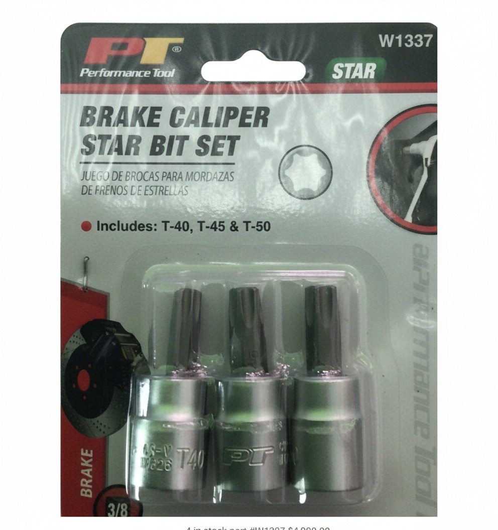 Brake Caliper Star Bit Set part #W1337