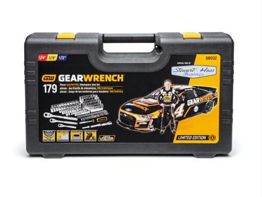 GEARWRENCH 179-Piece SAE/Metric Mechanics Tool Set (Limited Edition Stewart-Haas Racing)  Model Number: 88002