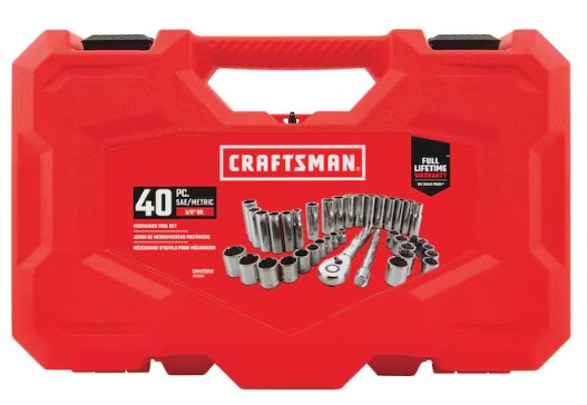 Craftsman 40-Piece 3/8-inch Drive Mechanics Tool Set part #CMMT12018