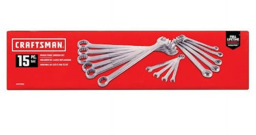 Craftsman 15-Piece SAE Raised Panel Combination Wrench Set part #CMMT12067