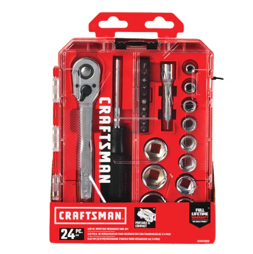 CRAFTSMAN 24-Piece 1/4-inch Drive Mechanics Tool Set (specifically Model CMMT12012)