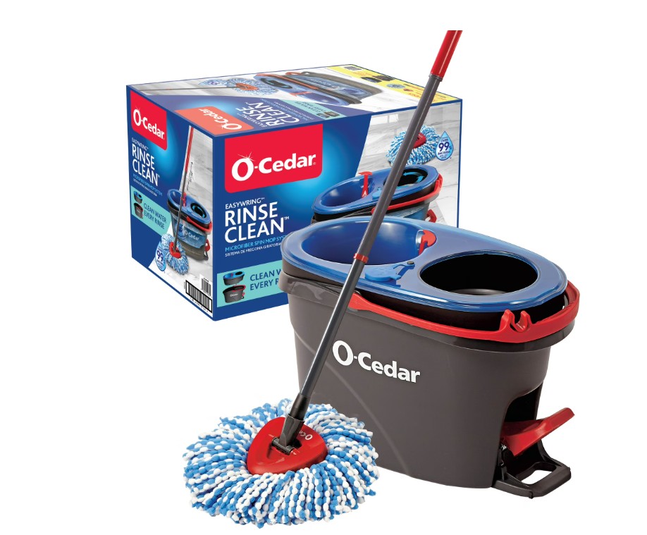 O-Cedar EasyWring™ RinseClean™ Microfiber Spin Mop & Bucket System.