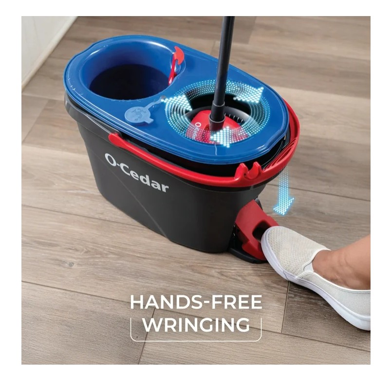 O-Cedar EasyWring™ RinseClean™ Microfiber Spin Mop & Bucket System.