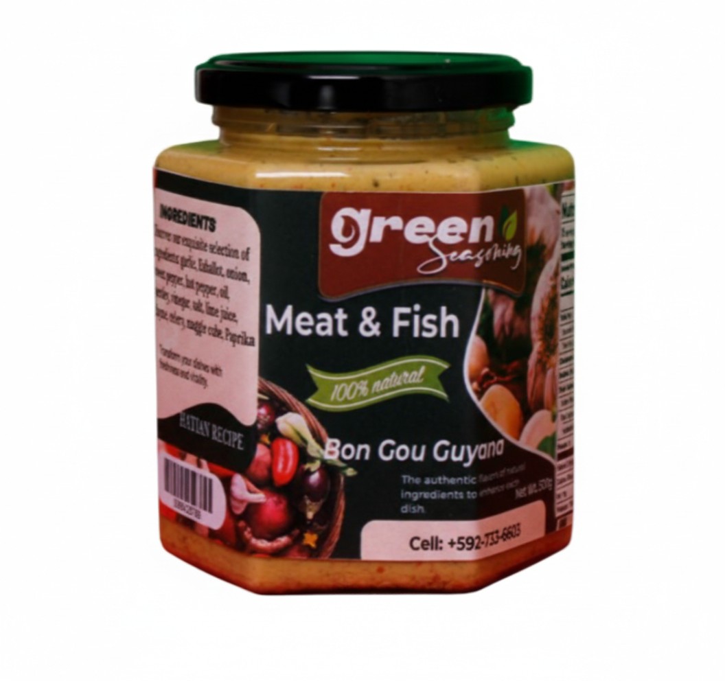 Bon Gou Guyana Green Seasoning (Meat & Fish) 500ml