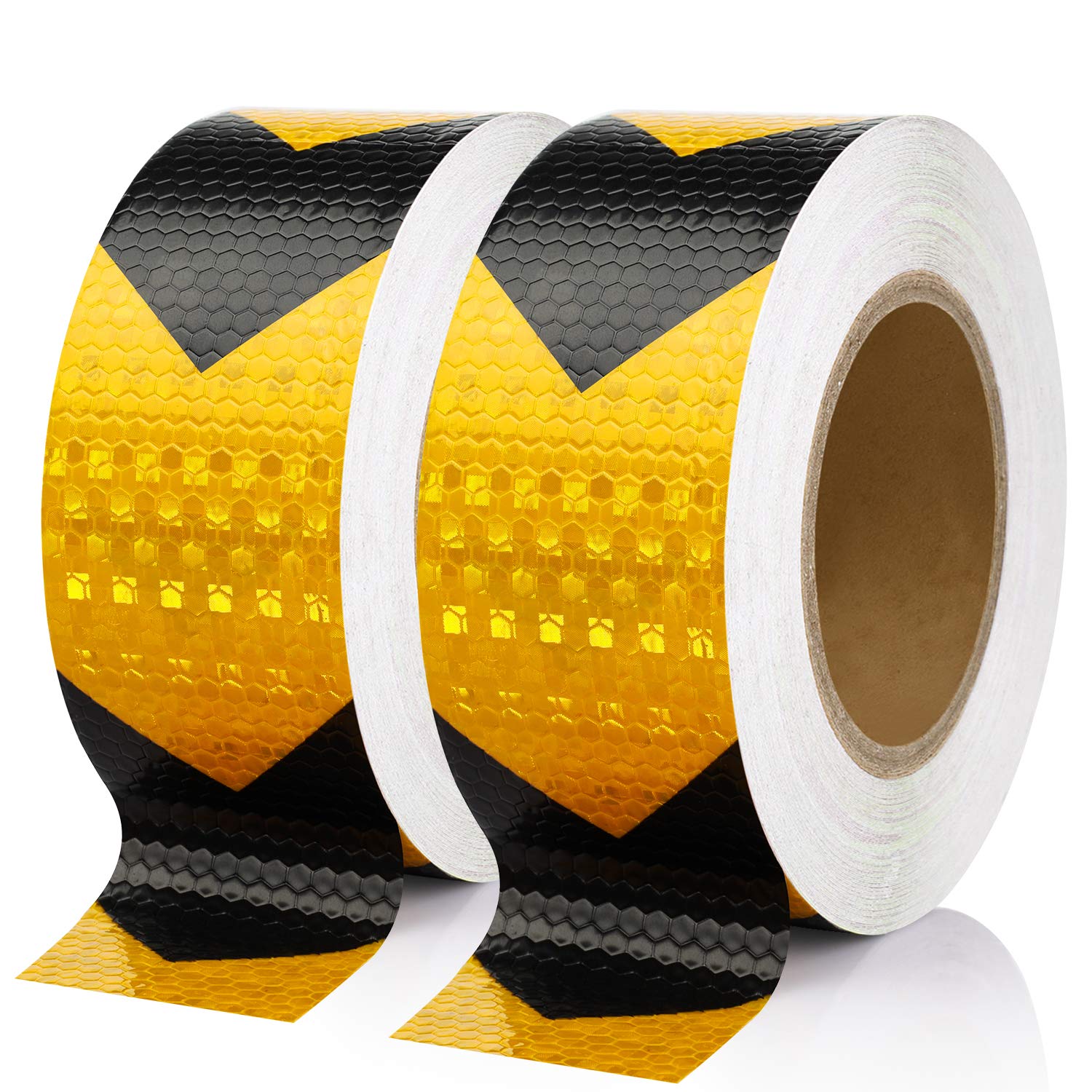 Arrow Black Golden Yellow Reflective Tape