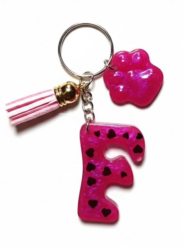 Custom Made Epoxy Initial Letter F