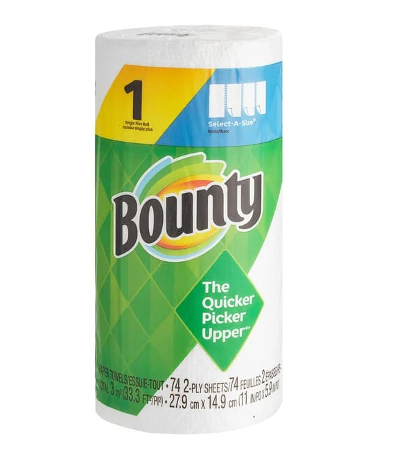 Bounty Paper Towels – Select-A-Size, 1 Mega Roll (The Quicker Picker Upper)