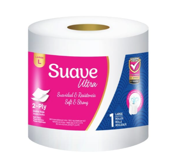 Suave Ultra 24-Pack Toilet Paper – Soft & Strong