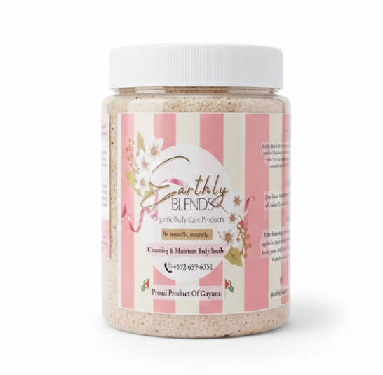 Earthly Blends Cleansing & Moisture Body Scrub 12oz
