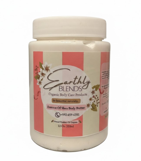 Earthly Blends Essence Of Shea Body Butter 12oz