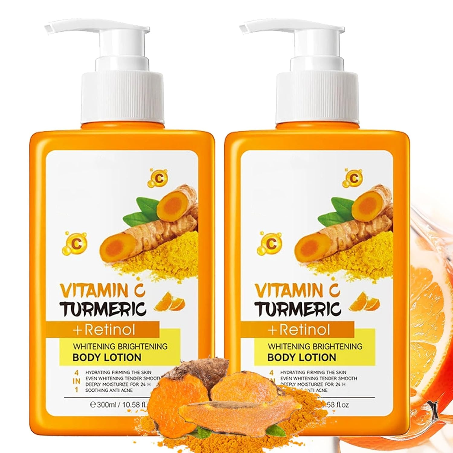 SADOER Hot Selling Turmeric Vitamin C Moisturizing Body Cream Care Products Black Skin Strong Whitening Brightening Body Lotion