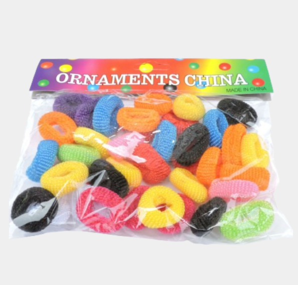Multi-Color Elastic Hair Scrunchies Set – Soft Terry Cloth Ponytail Holders (Bulk Pack)