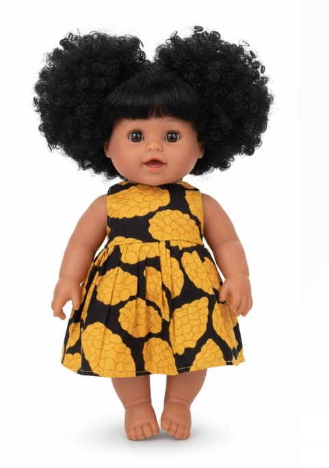 12-inch Baby Doll in Golden Petals Party Dress