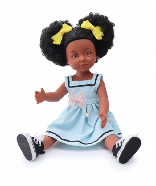 14-inch Baby Doll in Sky Blue Tea Party Dress