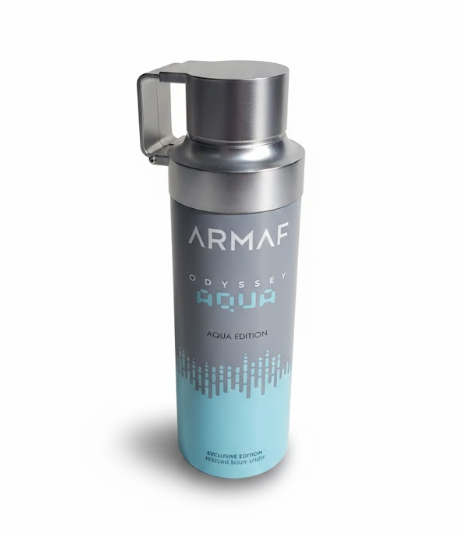 Armaf Odyssey Aqua Exclusive Edition Perfume Body Spray (200ml) – Long-Lasting Aquatic & Citrus Fragrance for Men
