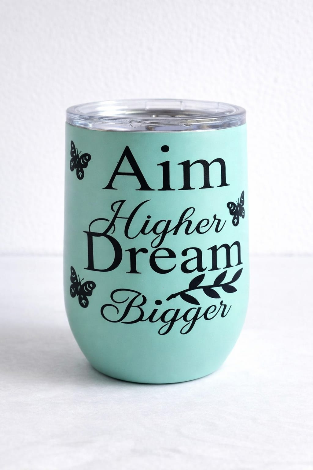 Motivational insulated Tumbler cup - Aim higher dream bigger