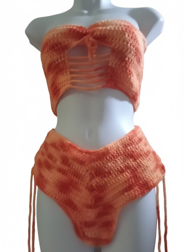 The "Sunset Glow" Hand-Crocheted Set (large)