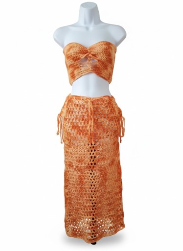 Variegated Sunset Palette Hand-Crocheted Set (large)