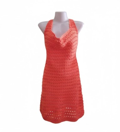 The "Ember Glow" Lattice Dress (small)