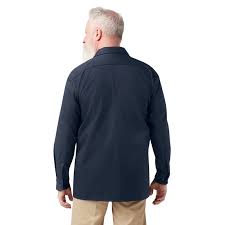 Dickies Navy Blue Long Sleeve Shirt With Reflective Strips
