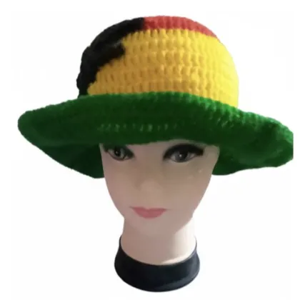 Rasta Vibes Crochet Sun Hat