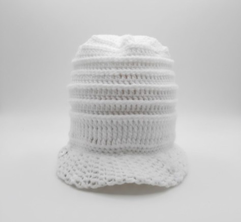 Classic White Crochet Sun Hat