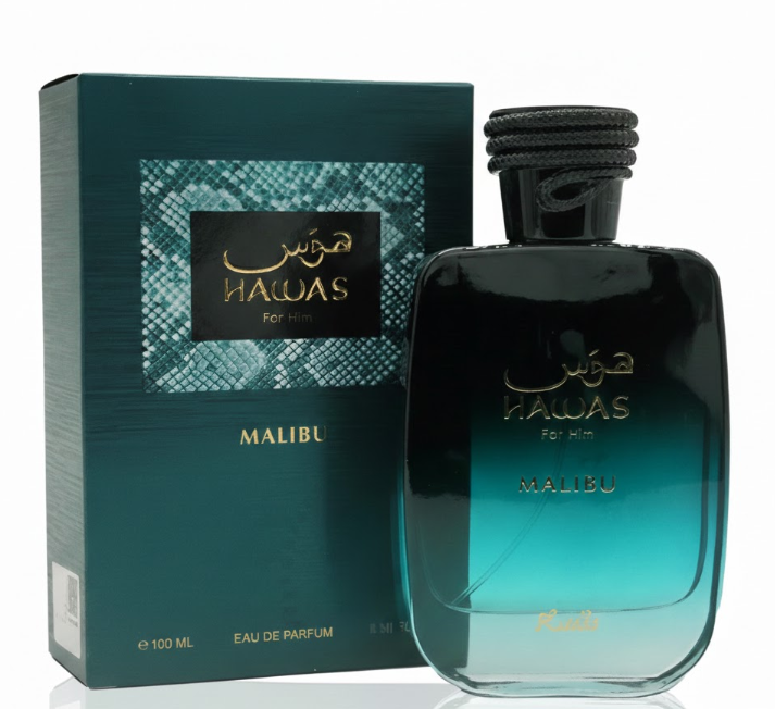 Hawas Ice for Him by Rasasi – 100ml (3.4 fl. oz) Eau De Parfum