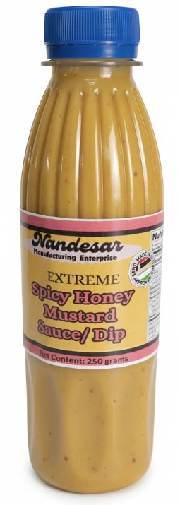 Extreme Spicy Honey Mustard Sauce/Dip  250ml- Case (25 pieces)