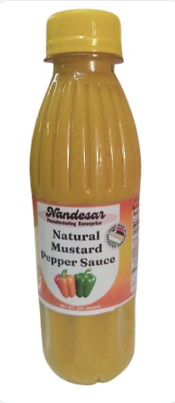 Natural Mustard Pepper Sauce 250ml  - Case (25 pieces)