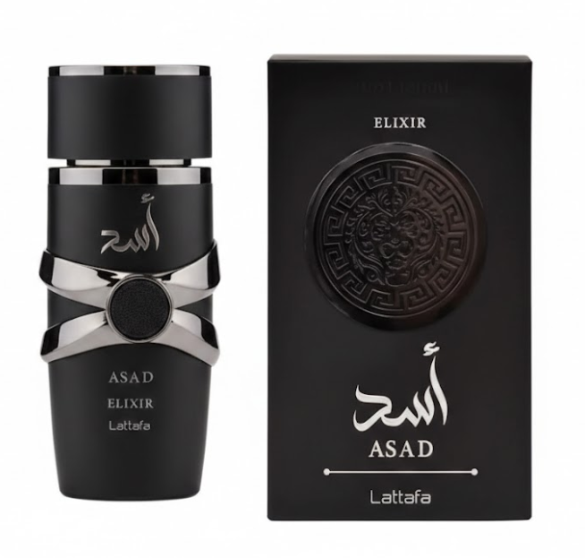 Lattafa Asad Elixir Turban Edition - 100ml (3.4 oz) Extrait de Parfum