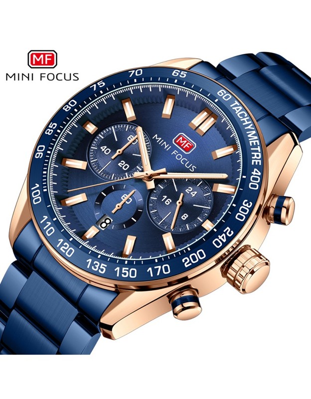 Blue MF0403G Men’s Stainless Steel Quartz Watch