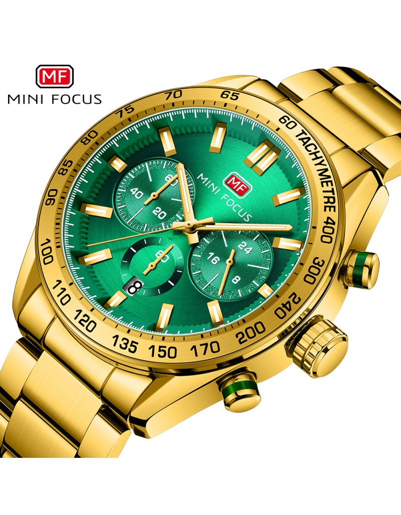 Gold MF0403G Men’s Stainless Steel Quartz Watch